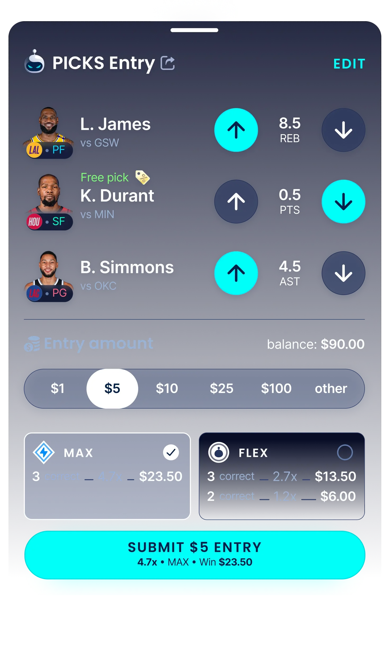 Landing Placing Contest